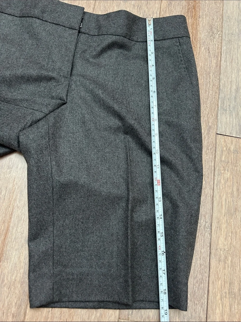 VTG J. Crew Dark Charcoal Wool Tailored Bermuda Shorts size 6 city fit